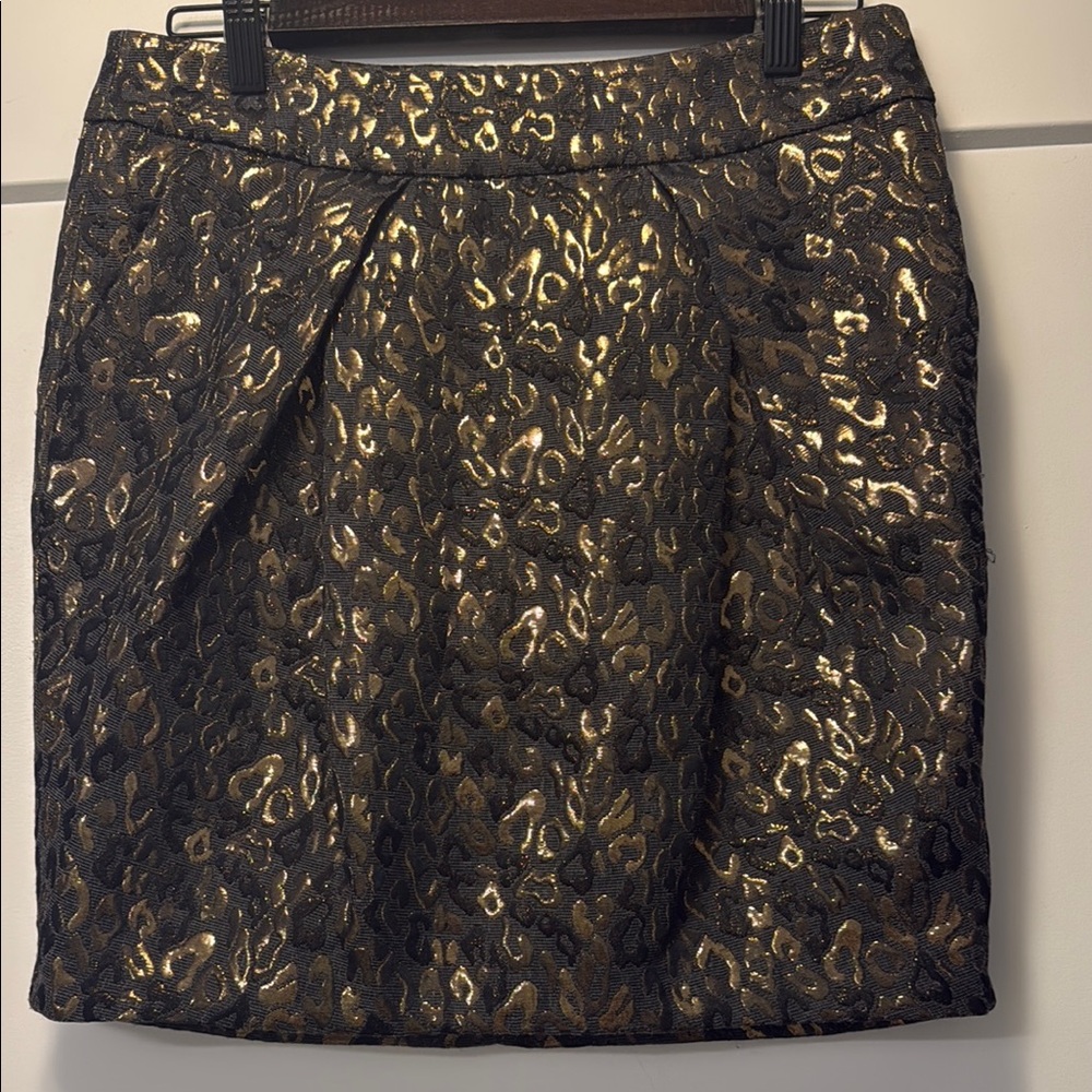MICHAEL by MICHAEL KORS 4 Elegant metallic Gold and Black Women's Skirt